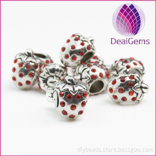 DIY Jewelry Accessories Metal Large Hole Beads for Bracelet
